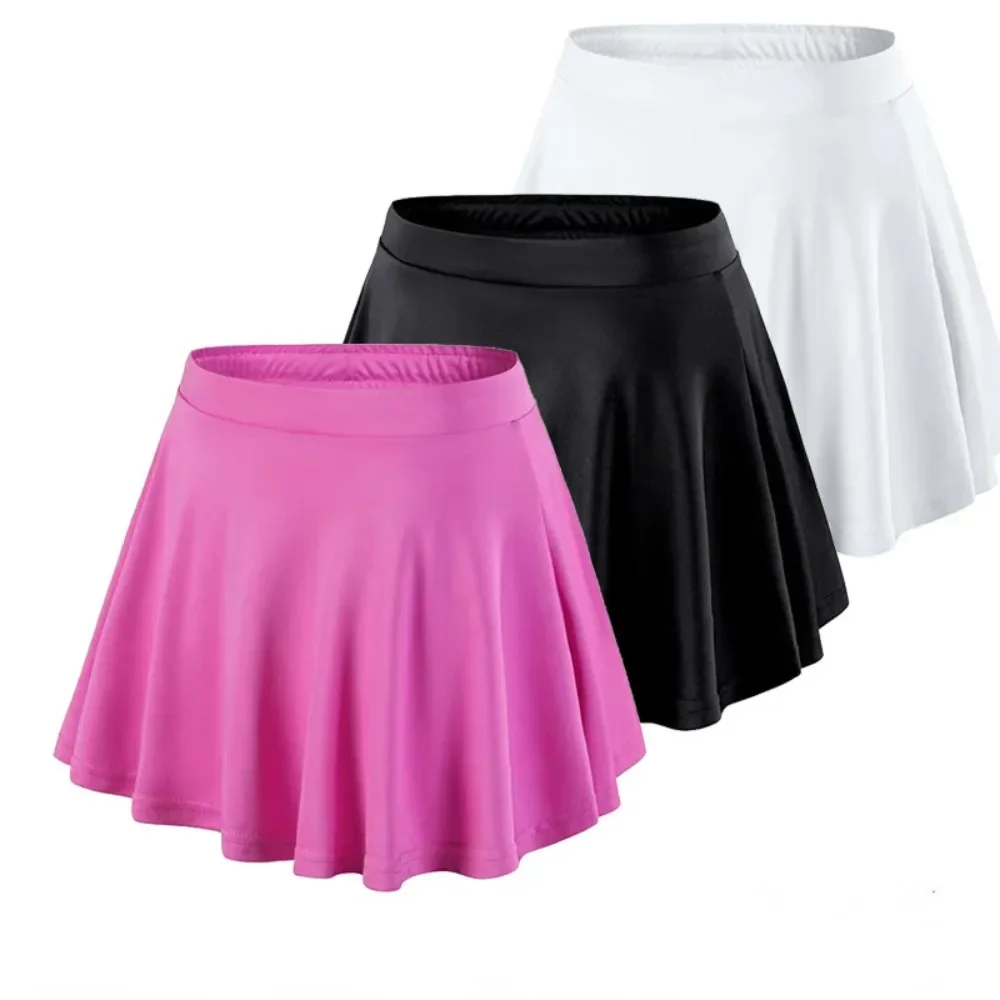 Summer Children's Sports Skirt Short Skirt Girls Performance Pleated Lined Anti-Exposed Tennis