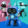 Dance Music 6 Claws Robot Octopus Spider Robots Vehicle Birthday Gift Toys For Children Kids Early Education Baby Toy Boys Girls 1
