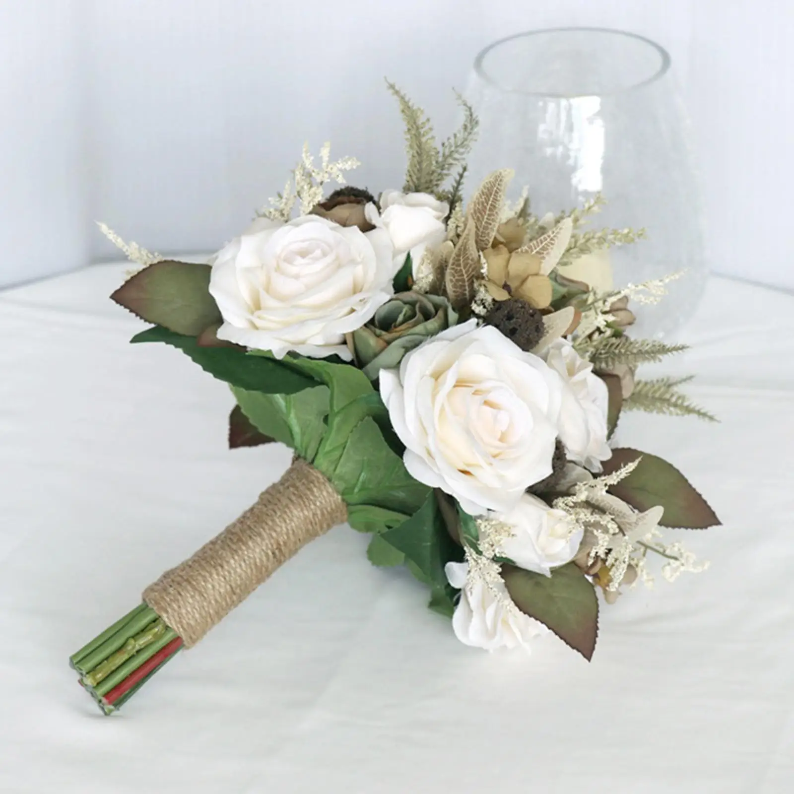 Wedding Bouquets Wedding Flower Decoration Wedding Bride Bouquet Photo Props Bride Hands Holding Bouquet Artificial Flower Engagement Church Wedding Party Decoration