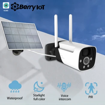 Solar Powered Security Camera Outdoor Wireless WiFi Camera 3MP Home Surveillance Camera Night Vision Waterproof Motion Detecti 1