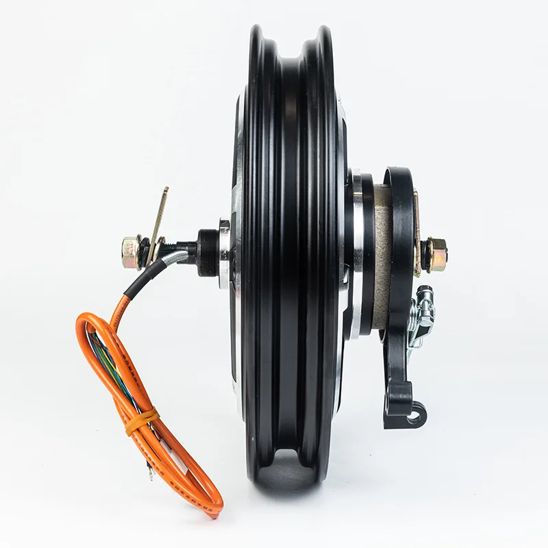 48-60v1/1.5/2/3kw12 인치 90/90-12 모터 드럼 브레이크 디스크 브레이크 전동 휠 허브 모터