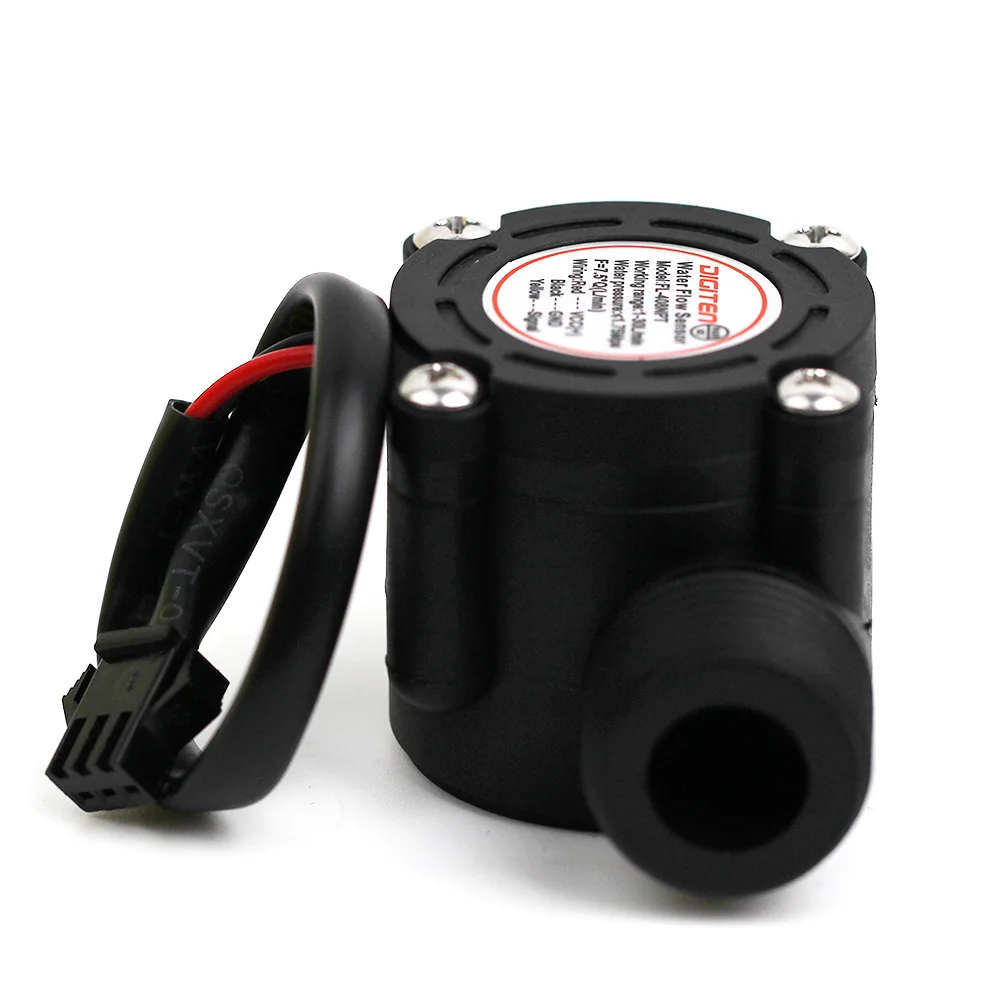 DIGITEN NPT Thread G1/2" Water Flow Hall Sensor Switch Flow Meter Flowmeter Counter 1-30L/min FL-408NPT