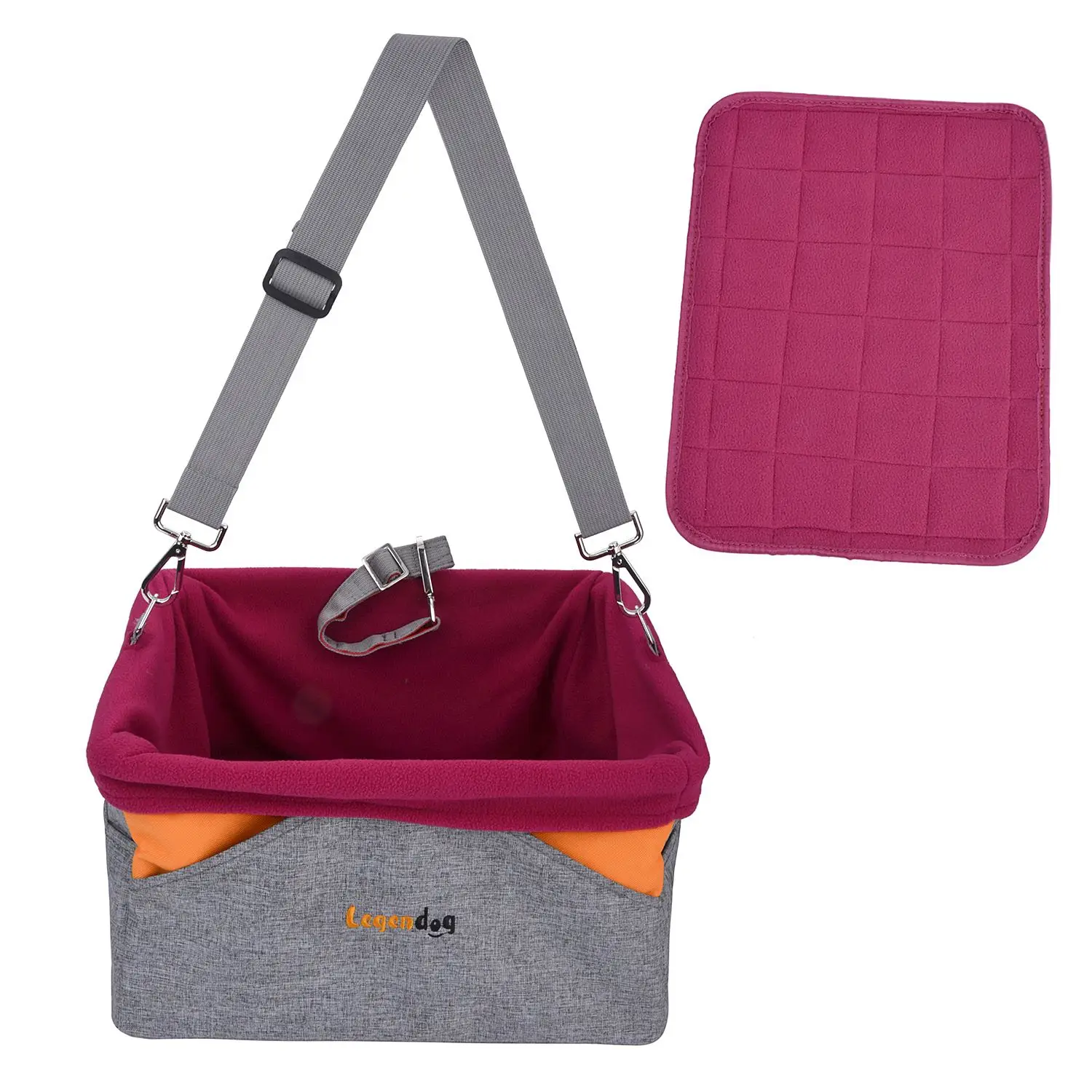 Multi-Functional Portable Pet Booster Travel Pet Car Seat Carrier For Dogs Cats With Cushion Adjustable Strap Safety Car Seat