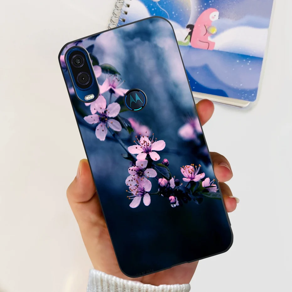 Cute Flower Cat Painted Soft Silicone Phone Case Cover