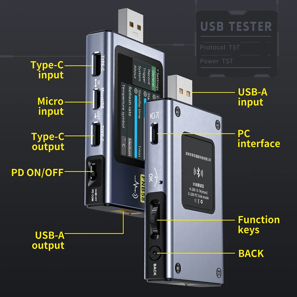 FNB58 Ʈ а    а USB ׽, USB C Ÿ    뷮 ׽Ʈ , FNB48