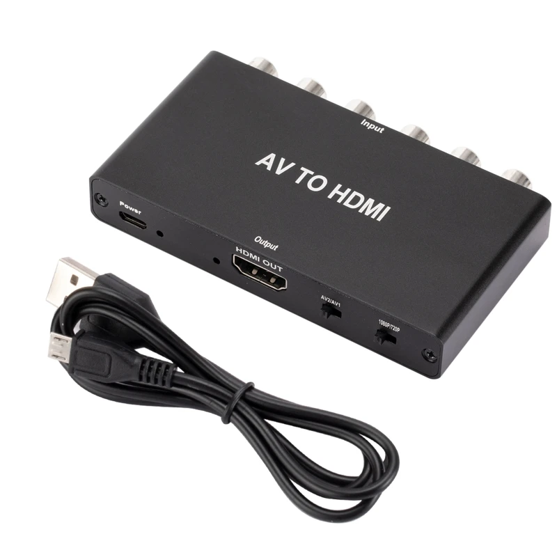 

1080P Switcher Splitter 2 Port Box Видео Аудио Конвертер Адаптер для