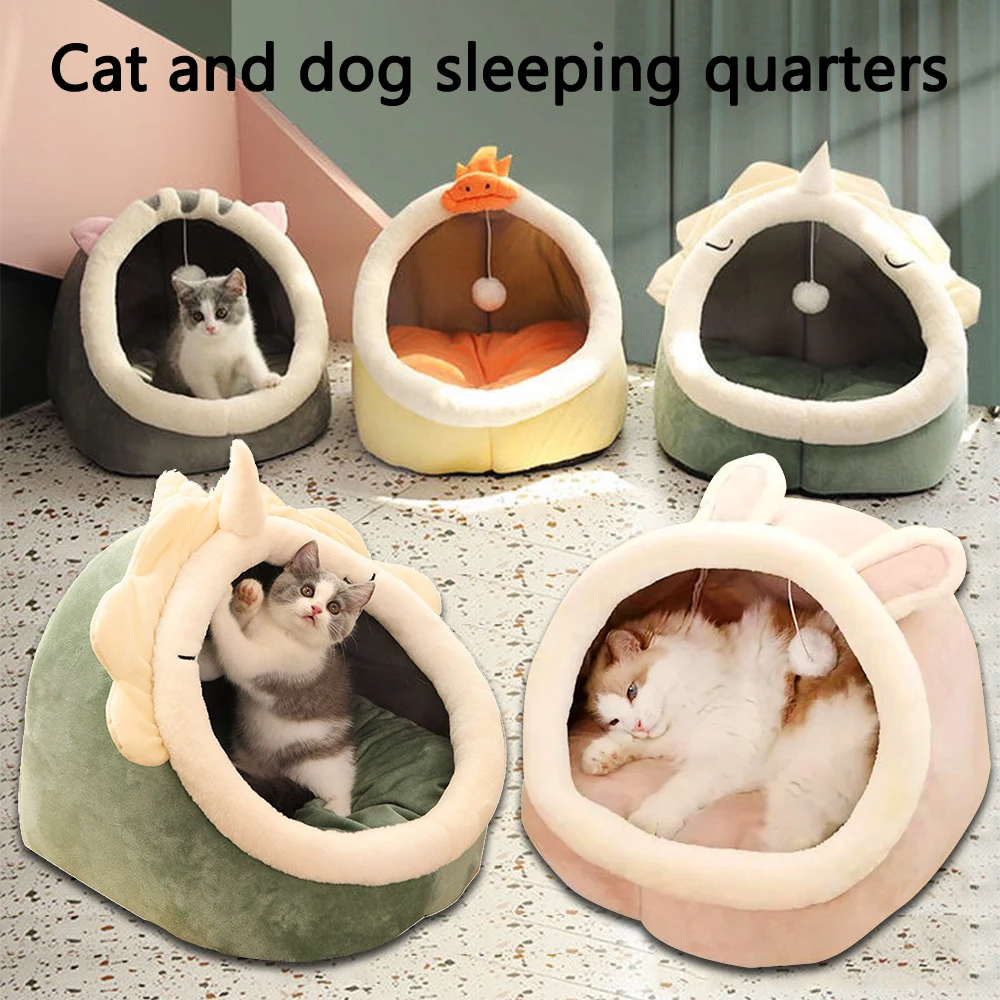 

Winter plush cute pet Cat bed Dog bed Dog mat Cat House Warm dog basket Cat sleep bag cat Kennel Dog kennel Small dog cat house