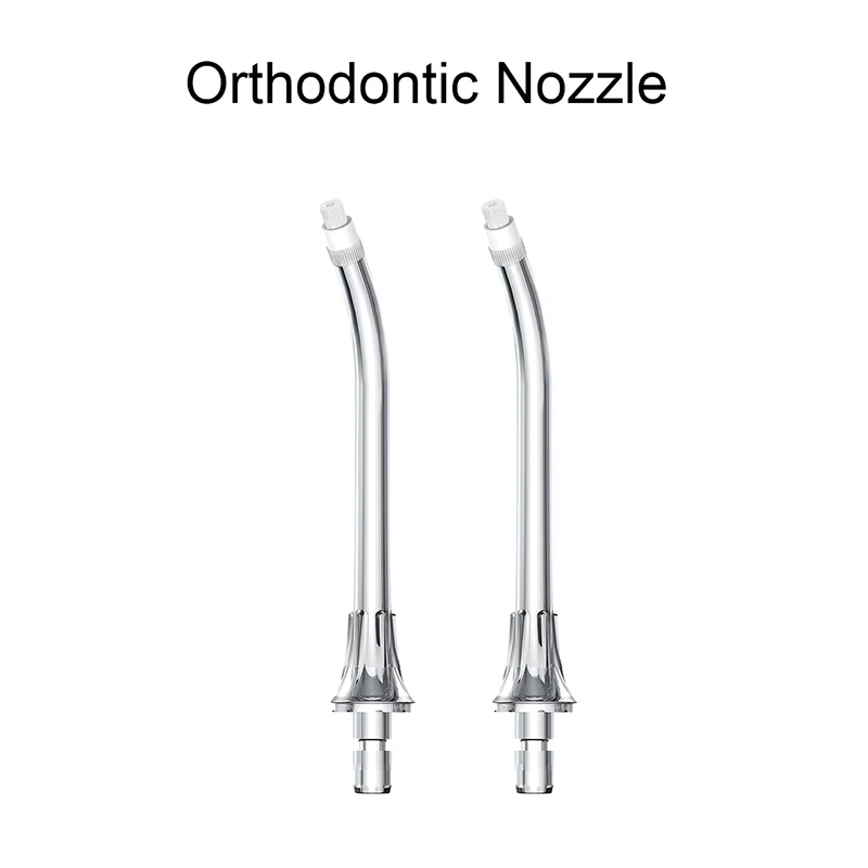 Replacement Water Flosser Nozzles for XIAOMI Mijia Oral Irrigator All Models, Waterpick Standard/ Orthodontic Refill Tips 2PCS