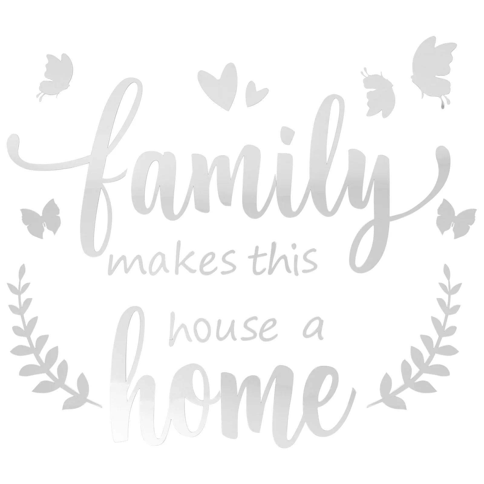 

Wall Decor Stickers for Bedroom Acrylic Mirror Home Decal Birthday Decoration Girl