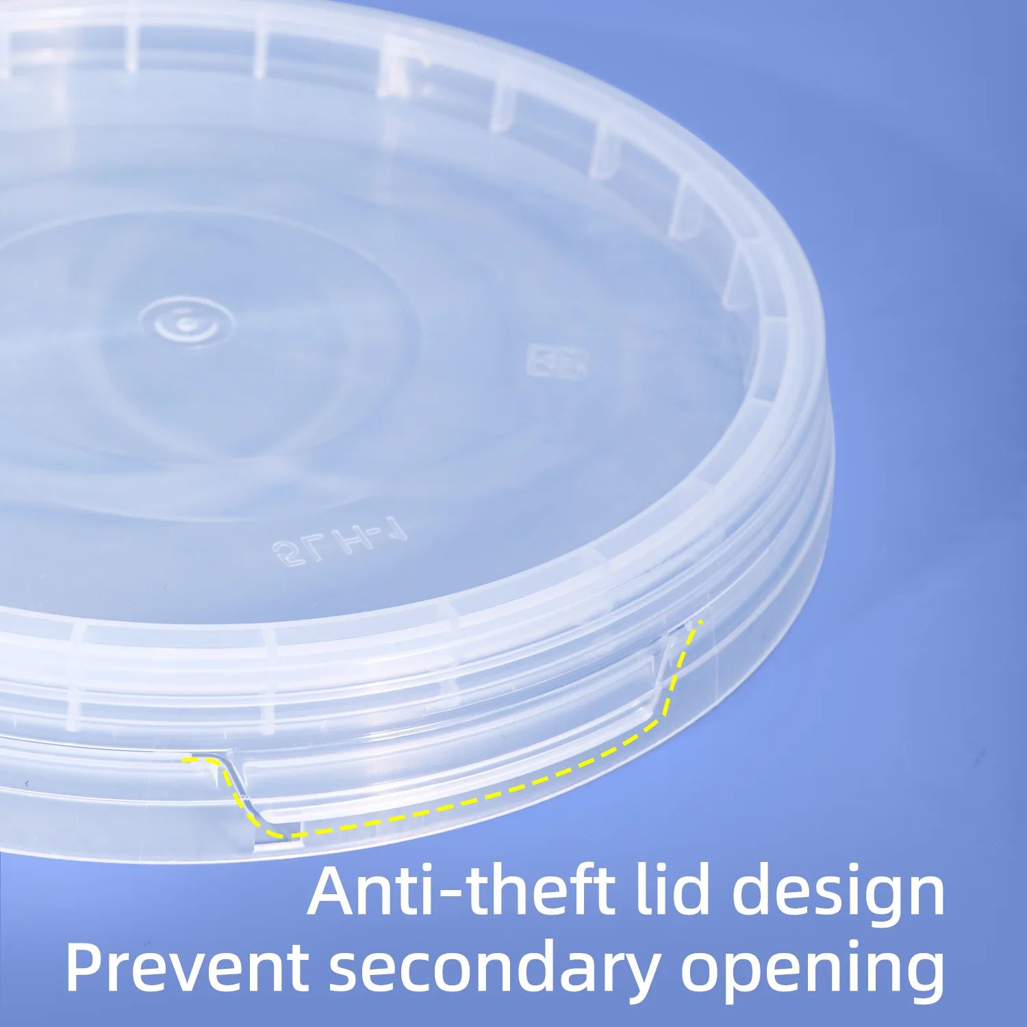 4L Round Empty Plastic Bucket with Handle and Lid High Quality Food Grade Packing Container Leakproof PP Bucket 1Pcs storage box