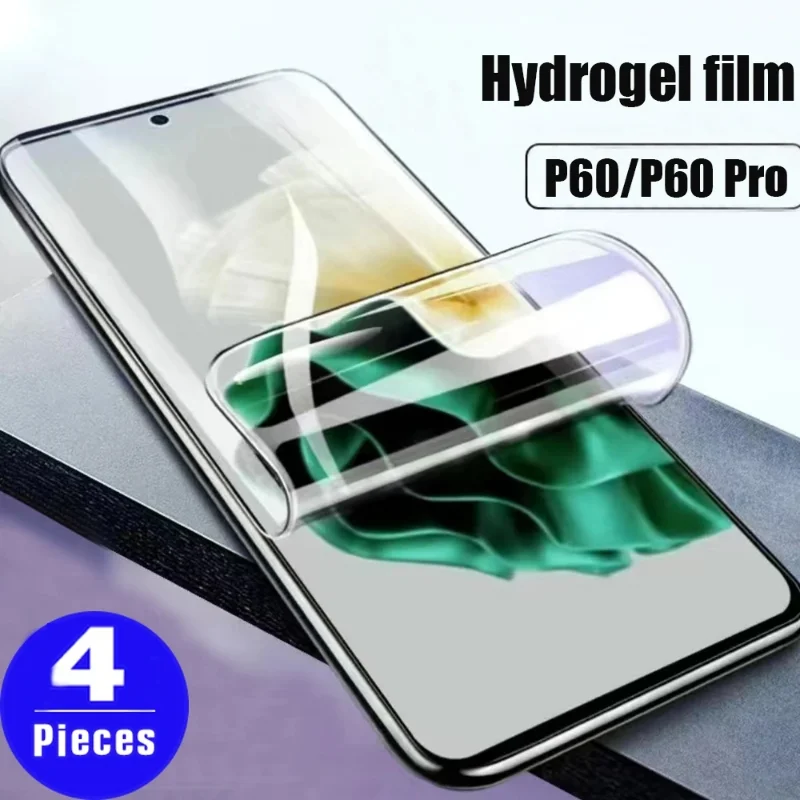 4Pcs Hydrogel Film For Huawei P60 P50 P40 P30 P20 Screen Protector on
