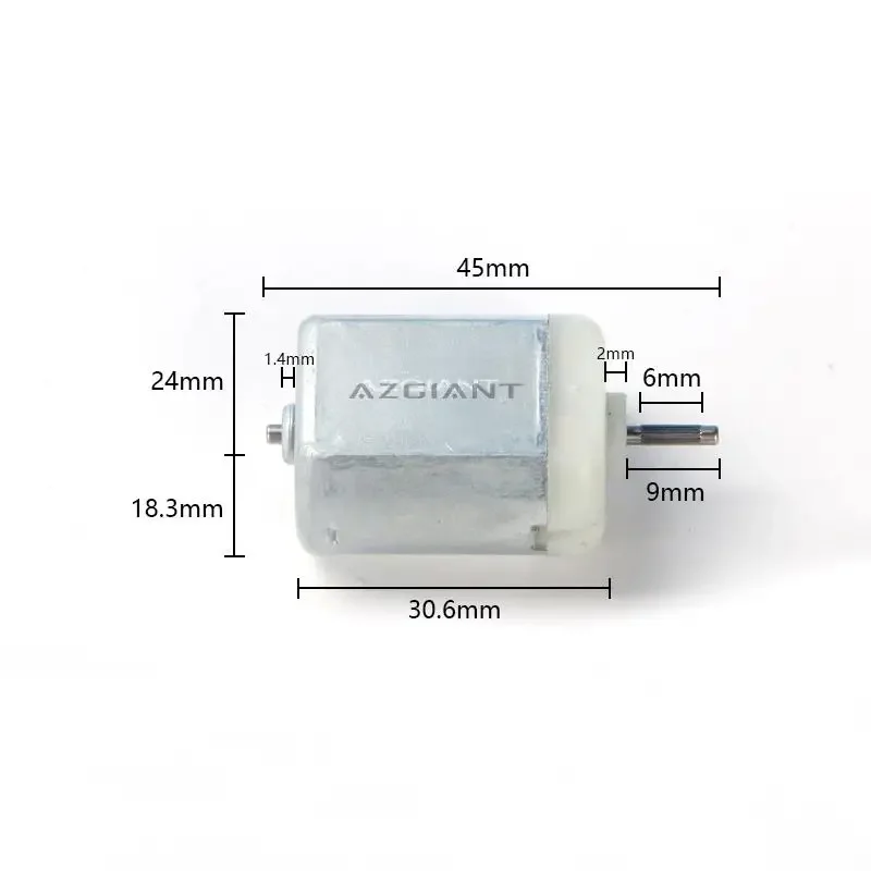 Motors Reverse 20000 rpm 45 mm DC FC280 carbon brush 12V 0.2A Knurled shaft automatic DIY car fan tool