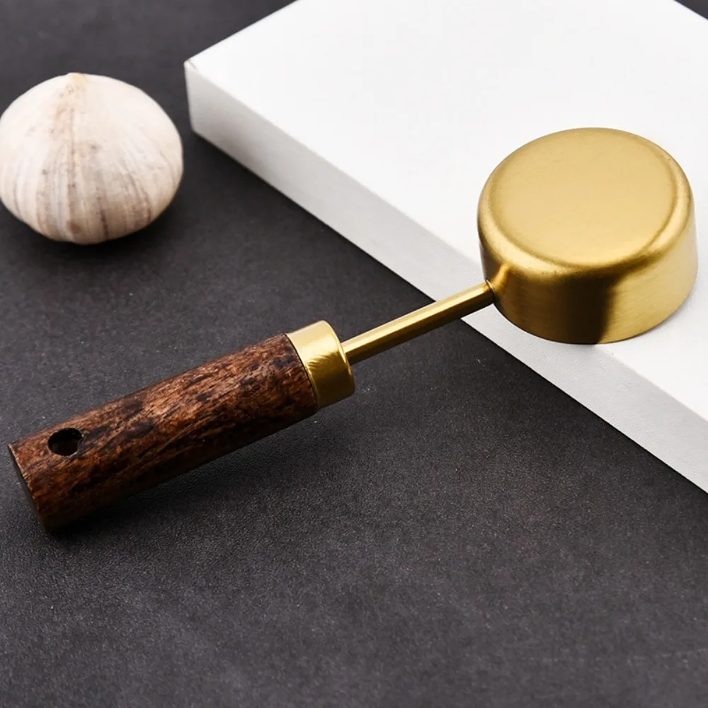 Stainless Steel Measuring Spoon with Wooden Handle for Coffee and Tea