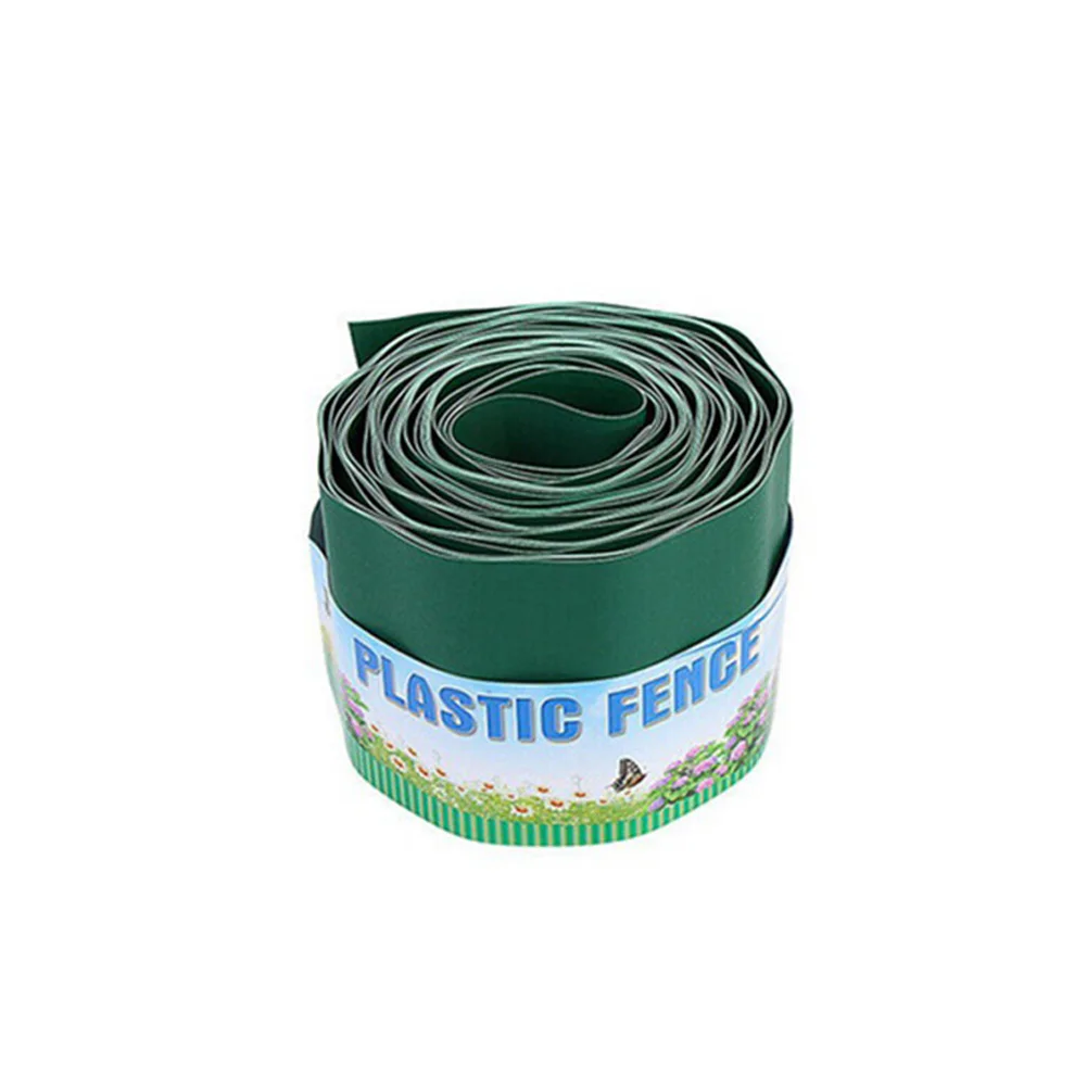 Garden Grass Lawn Edging Border Fence Wall Decorative Outdoor Landscape Fencing For Yard Garden Decor Plastic 9M Length
