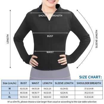 Women's Workout Jacket with Thumb Holes, Lightweight Zip Up Mock Neck Yoga Jacket, Long Sleeve Athletic Slim Fit Tops 6