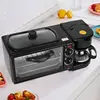 3 in 1 Multi-Functional Breakfast Maker,9L Capacity Oven,600mL Coffee Machine,Non Stick Coating Pan,Household Kitchen Appliances 5