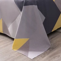 WASART Geometry printed flat bed sheet set couple bedspreads 2 people luxury double bed bedsheet single double queen king size 3