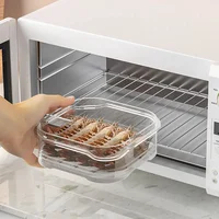 Boîte de rangement pour aliments frais avec couvercle, boîte de rangement pour réfrigérateur, viande, légumes, récipient scellé, gingembre, ail, boîtes sous-emballées, fournitures de cuisine 6