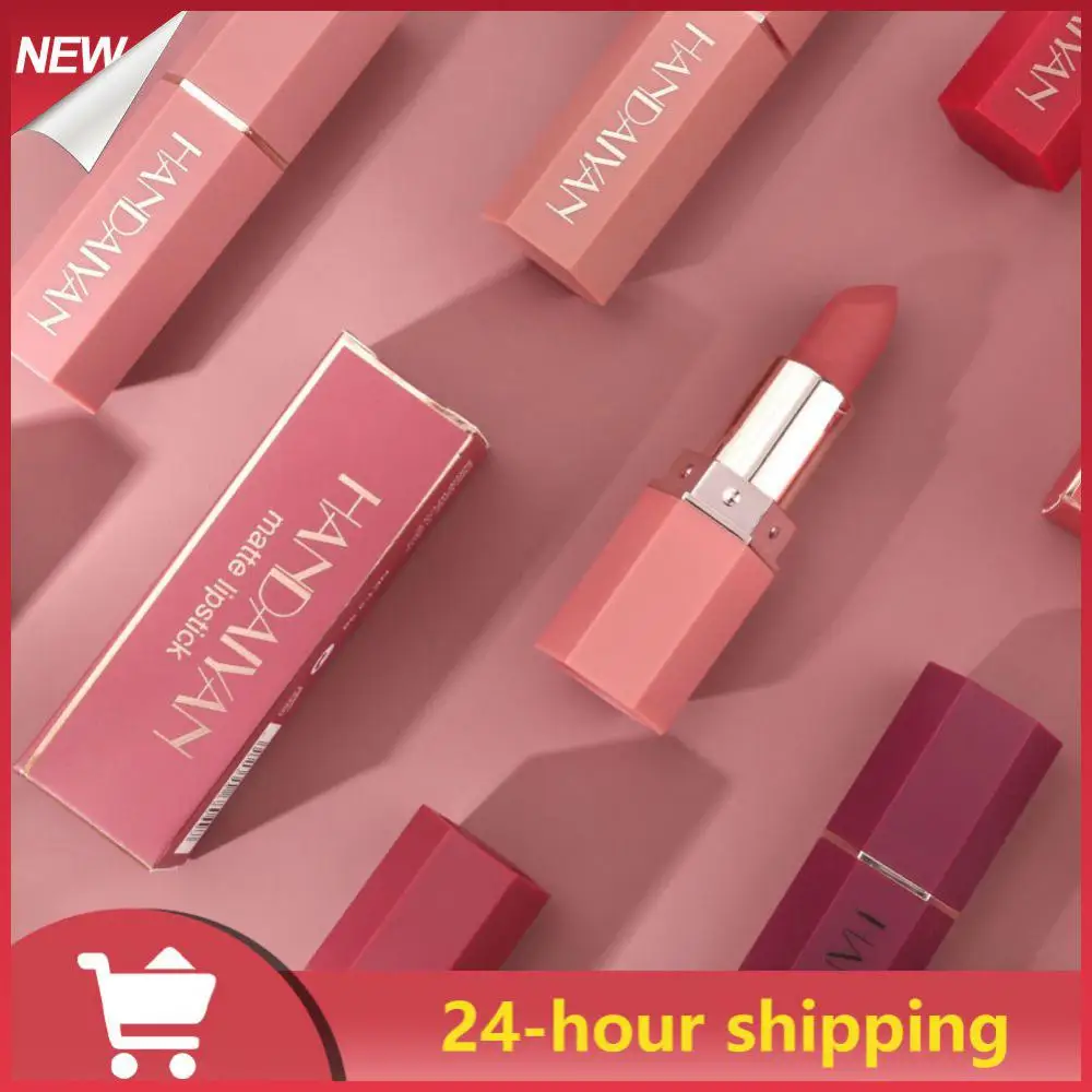 

Nude Matte Lipsticks 6 Colors Waterproof Long Lasting Lip Stick Not Fading Sexy Nude Red Pink Velvet Lipsticks Makeup Cosmetic