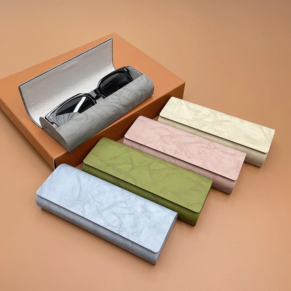 Fashion Hand Shell PU Leather Glasses Protector Case Portable Storage Bag Eyewear Holder Protective Eye Glasses Case