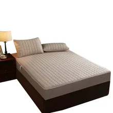 Six sided all inclusive folha de cama de uma peça zip tipo protetor de colchão destacável algodão acolchoado colcha antiderrapante