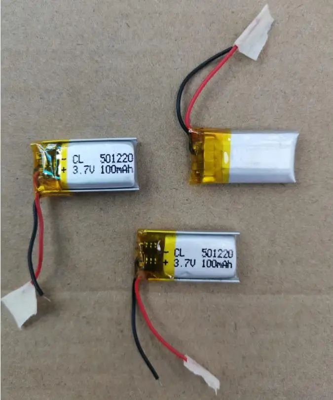 1 Peça Bateria Lipo Recarregável 501220 3.7V 80Mah Lipo Para Vídeo Telefone Portátil