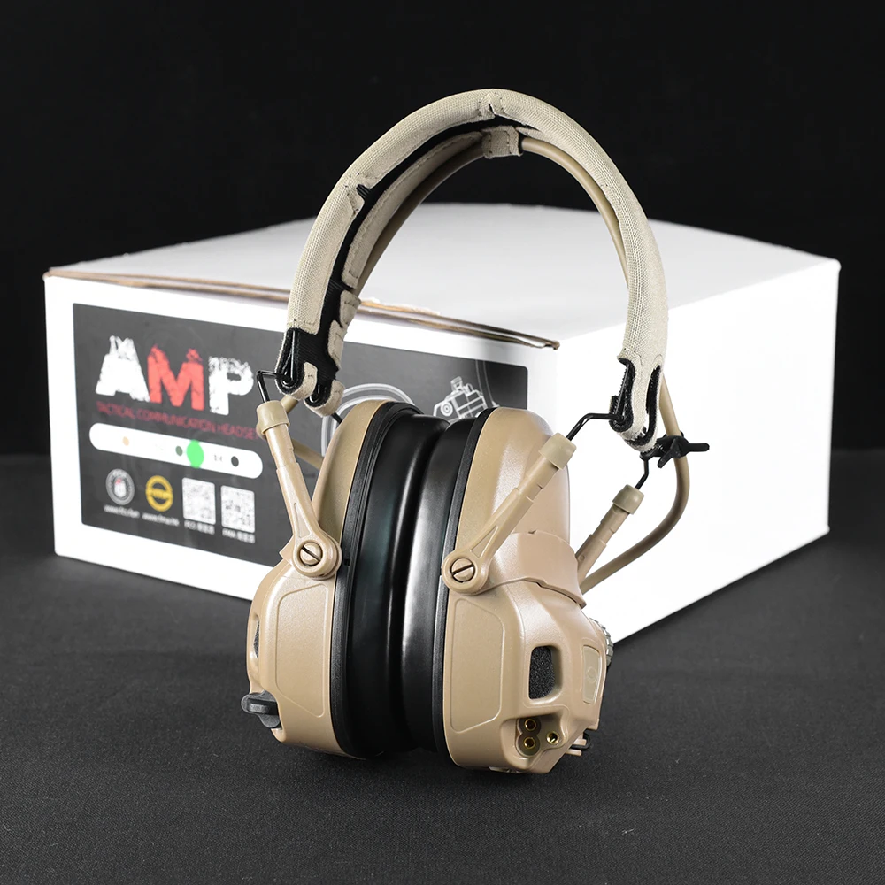 2023 New Full Digital Dual DPS FCS-Tactical FMA AMP Tactical Headset Communication with V20/V60 PTT Military Accessory