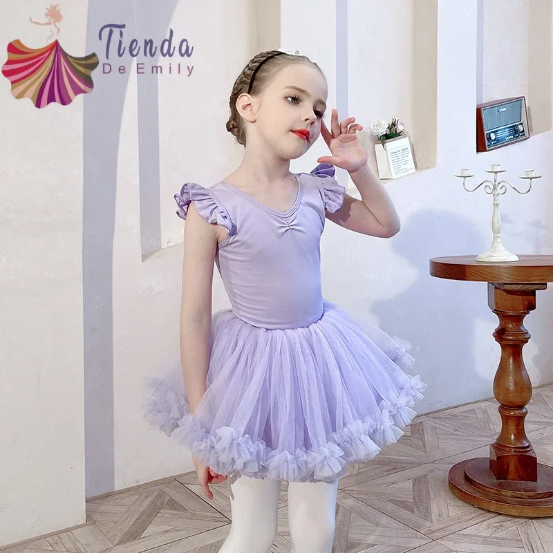 Tulle Tutu Skirt Dressup Party Costume Long Sleeves Ballet Little Girls  Dance Wear - China Leotard and Performance Costume price