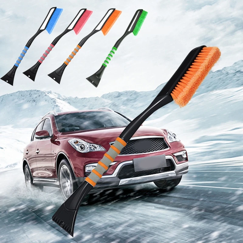 Ice Scrapers For Car Windshield 10 Inch Scratch Free Bristle Head Snow  Brush Car Snow Brush And Ice Scrapers For Cars Trucks - AliExpress