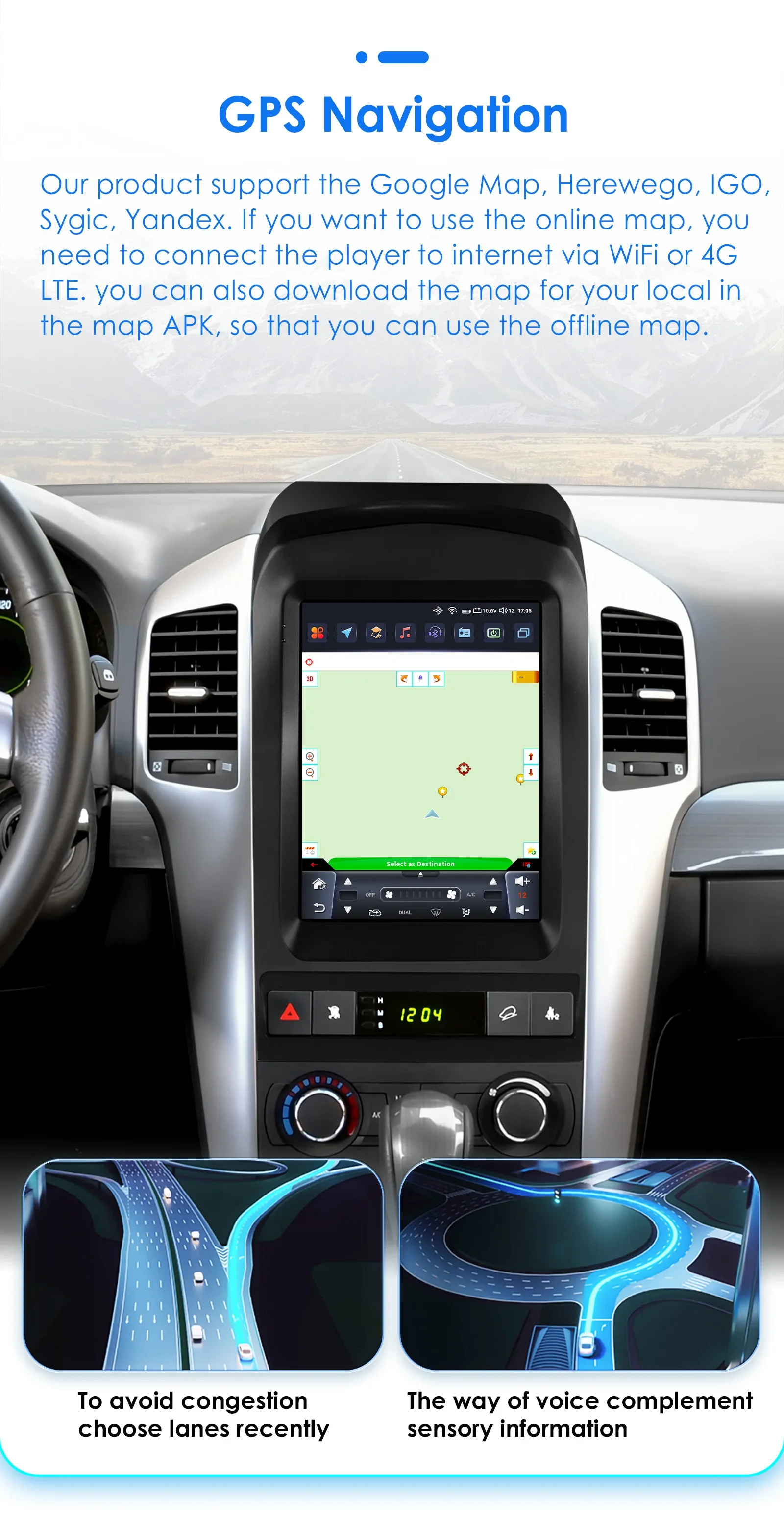 Autoradio Android 14, 9,7 pulgadas, para Chevrolet Captiva 2006-2012, reproductor de vídeo multimedia, GPS, navi, Audio estéreo, 2din, pantalla táctil Carplay 5