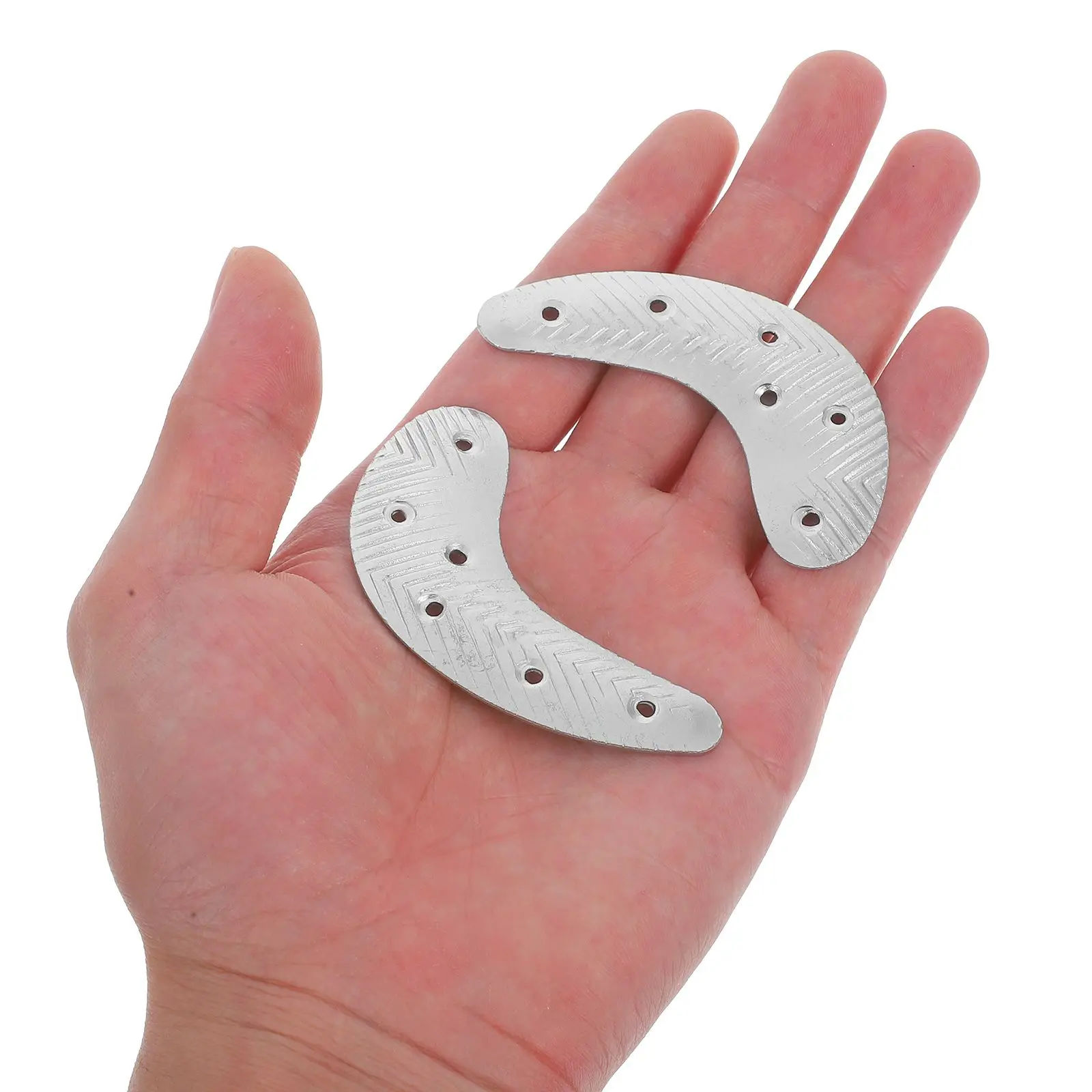 금속 내마모성 디스크 신발 뒤꿈치 패드 부츠 수리 패드 플레이트 미끄럼 방지 밑창 뒤꿈치 보호대 발 관리 도구 실버