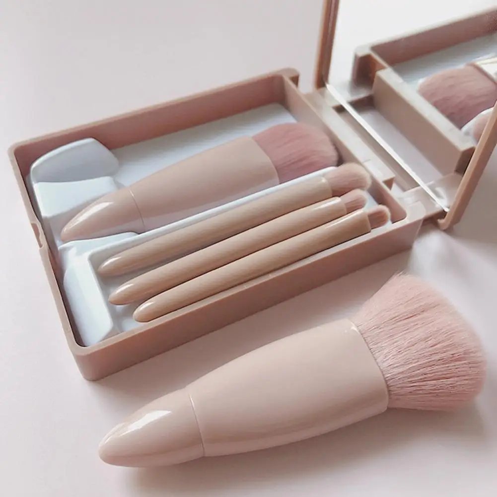 5Pcs Makeup Brushes Set Soft Dense Bristles Loose Powder Brushes