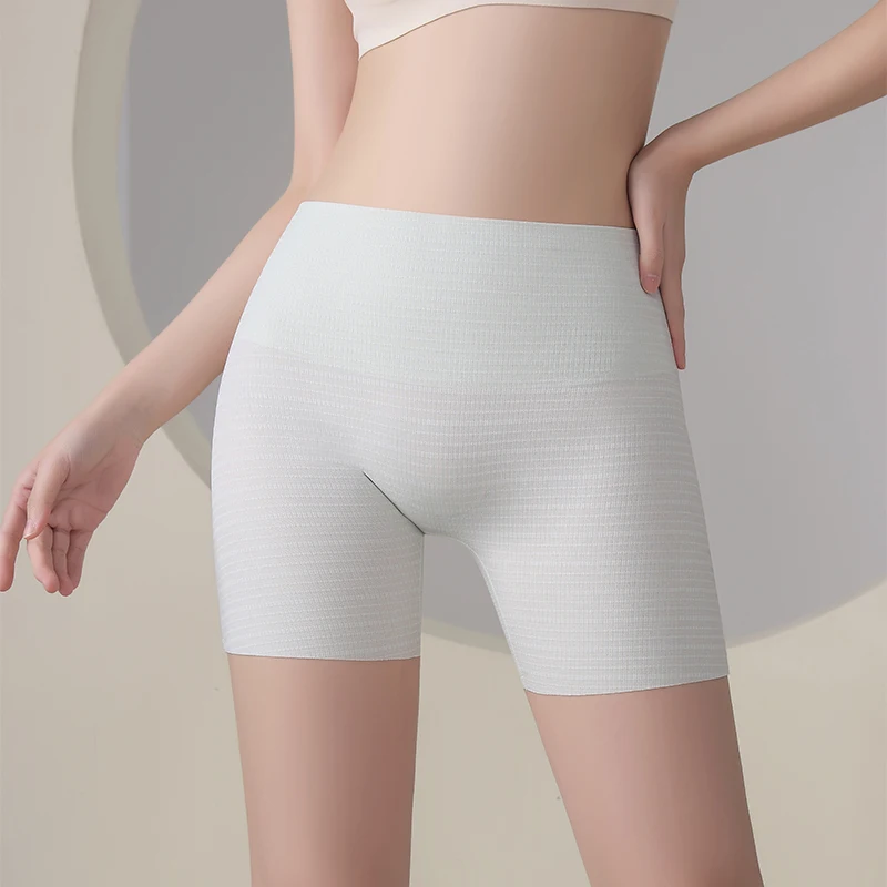 Boxer Pour Femme Protective Shorts Plus Size Shorts Ice Silk Seamless Panties Safety Short Pants Underwear for Women 3PCS safety shorts,seamless panties