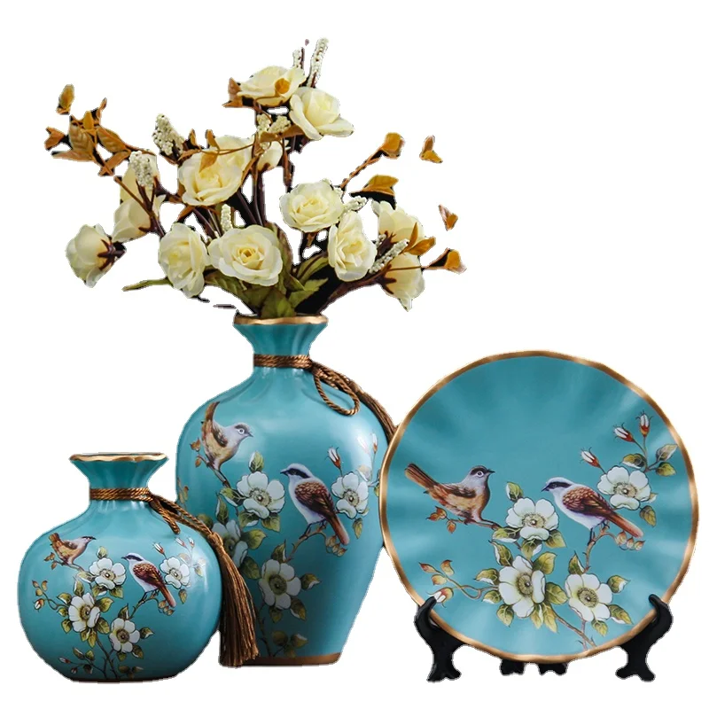 

Ceramic Vase Decoration European-Style Living Room Wine Cabinet Creative Home Decoration Decoration