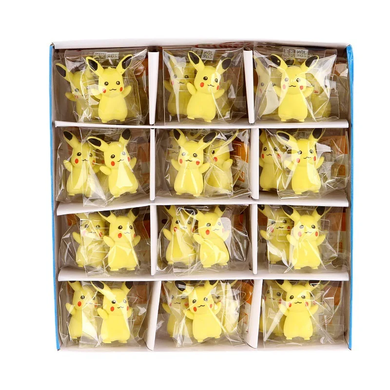 

10Pcs Kawaii Anime Pokemon Pikachu Eraser Cartoon Hot Fashion Toys Cute Pencil Rubber Funny Stationery School Office Supplies