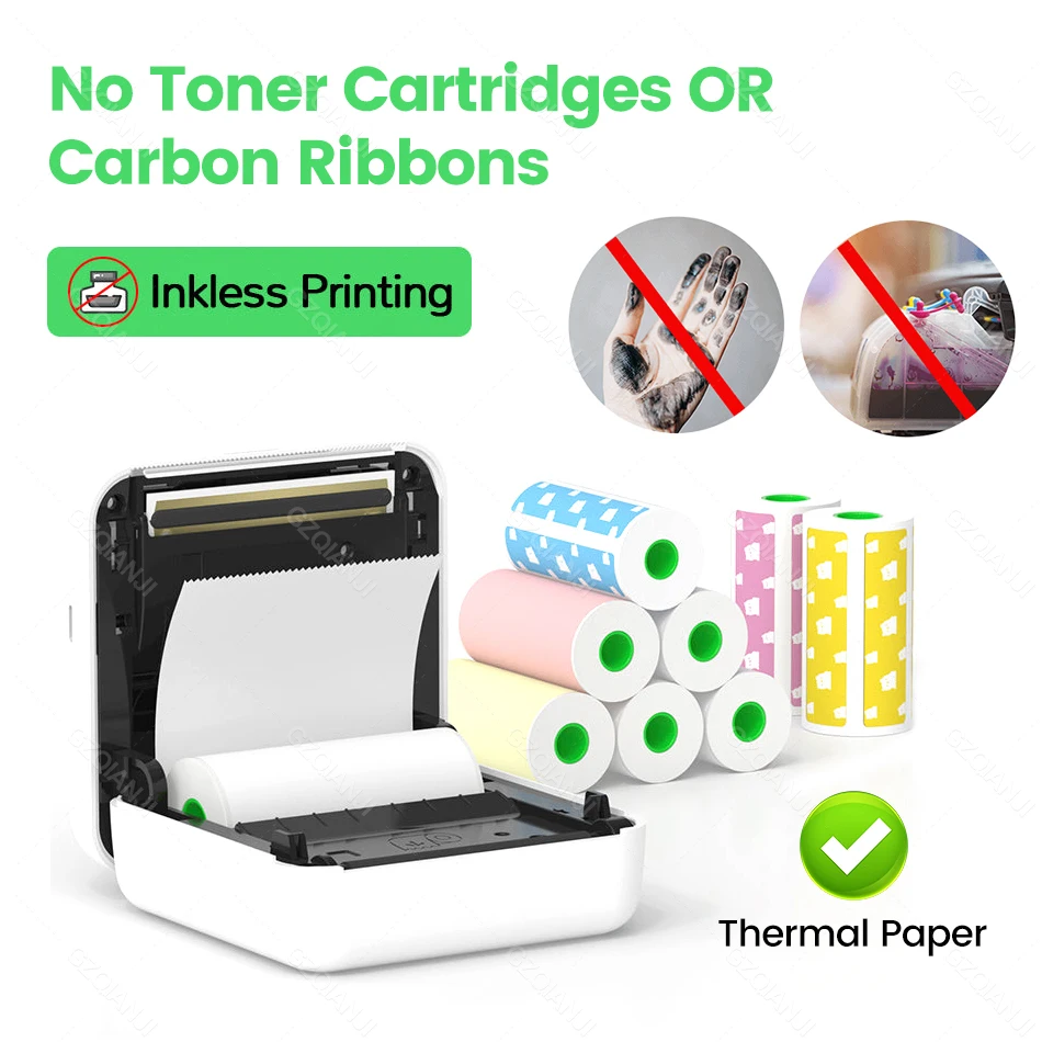 Peripage Photo Printer with Carry Bag Case Paper Roll Mini Thermal Wireless Bluetooth Label Picture Printing Portable Maker iOS