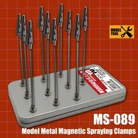 MS089 Model Metal Magnetic Spraying Clamps Clip with Storage Box Model Painting Tools for Military Model Hobby DIY Tool Set 1