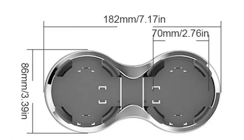 1set Auto Tasse Halter Für Peugeot Boxer Fiat Ducato Citroen Relais (2006-2023) universal Trinken Tasse Halter Multi-Funktionale Halterung – Detail 9