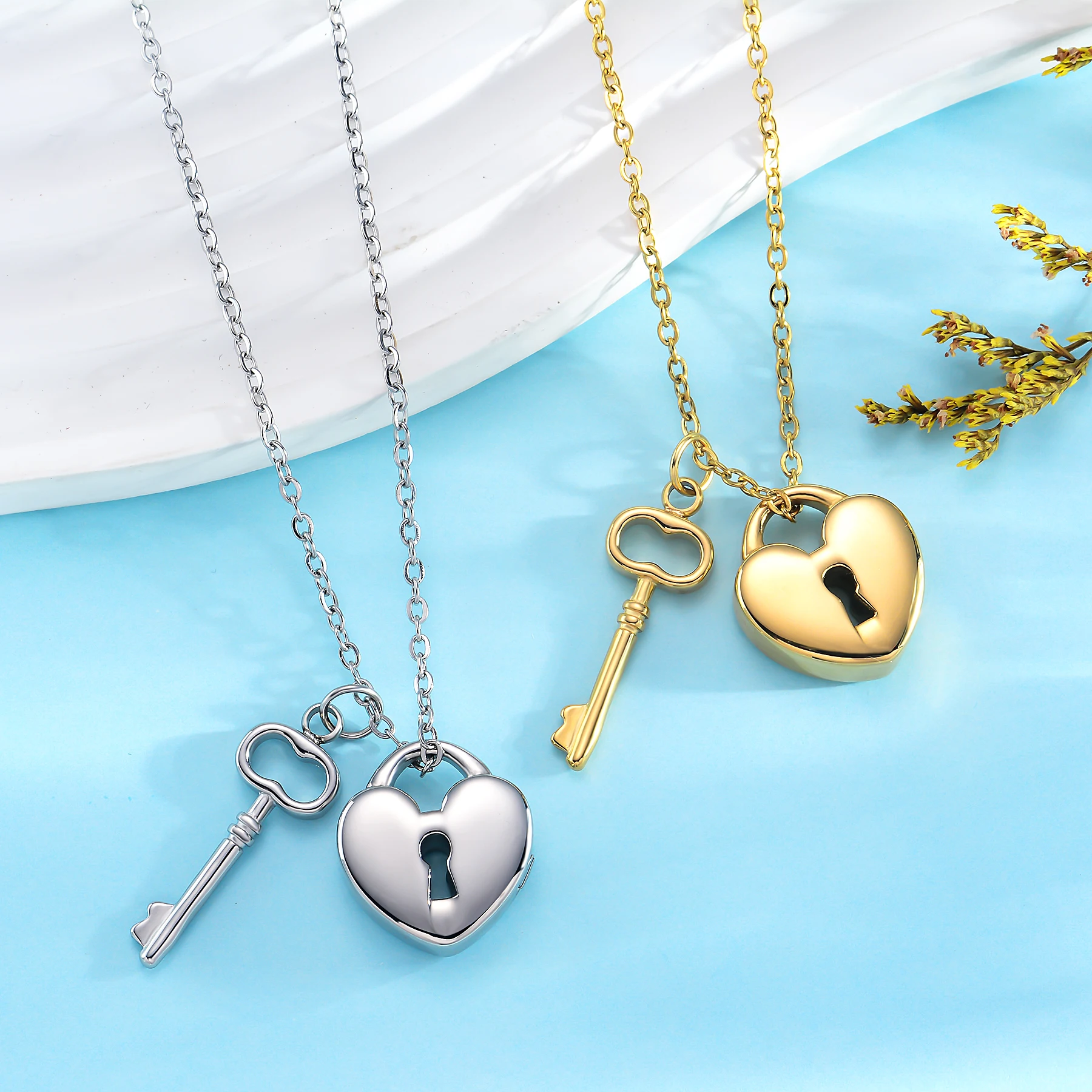 Collana Urna Cremazione Cuore - Gioiello Ricordo In Acciaio, Porta Ceneri O Capelli - Foto 5