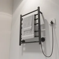 2025 หลอดรูปร่าง 220V ไฟฟ้าเครื่องทําความร้อนชั้นวางผ้าเช็ดตัวอัจฉริยะสแตนเลสคาร์บอนไฟเบอร์ชั้นวางแห้งเหมาะสําหรับห้องน้ํา 2