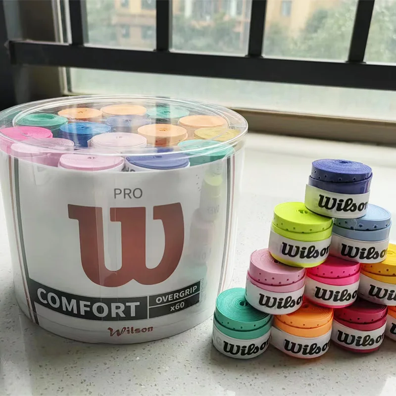 60/120/180PCS Wilson Tennis racket Overgrip Tennis Grips dry feel Racquets Wraps Hand Glue Overgrips Non-slip Tenis Fishing Grip