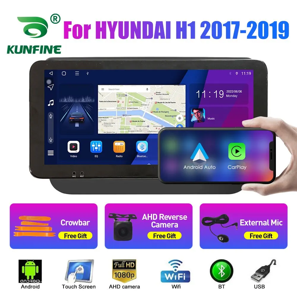 

10.33 Inch Car Radio For HYUNDAI H1 2017-2019 2Din Android Octa Core Car Stereo DVD GPS Navigation Player QLED Screen Carplay