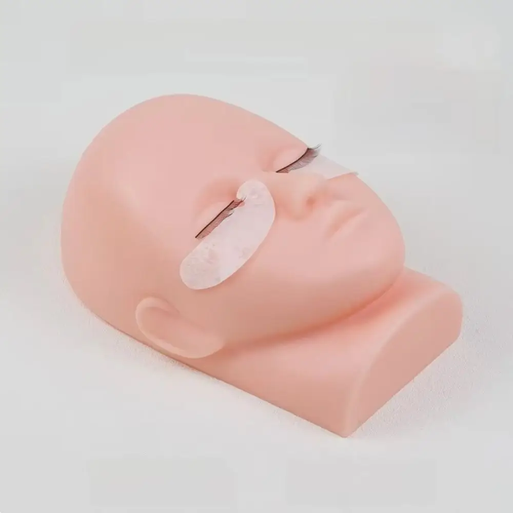 소프트 속눈썹 연장 연습용 실리콘 재사용 가능 인조 남성 머리 시뮬레이션 속눈썹 접목 마네킹 모델
