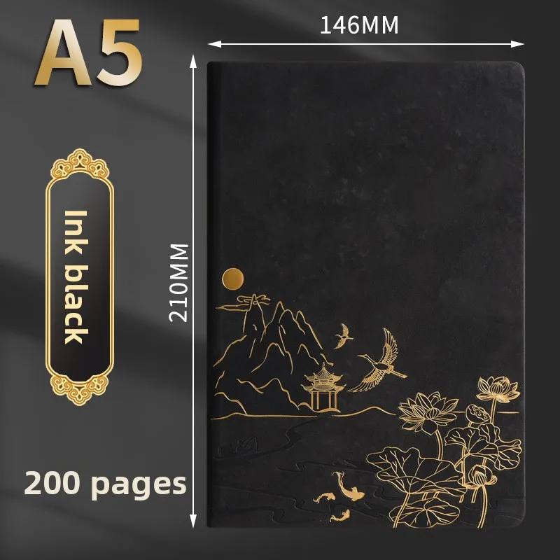 Luxurious A5 Color-Changing Notebook Gift Set with Skin-Feel PU Cover