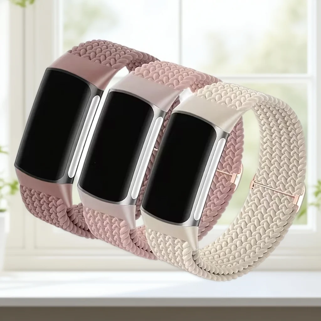 Elastic Braided Sport Bracelet - Soft Breathable Wristband Strap
