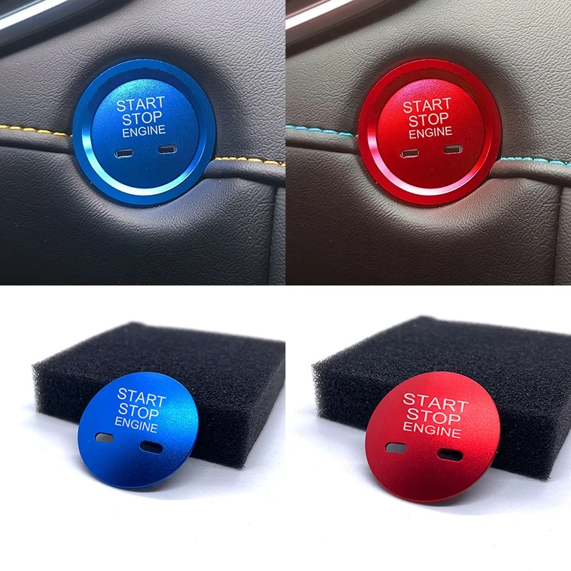 MG 6 5 ZS HS 17-21 차량용 엔진 스타트 버튼 교체 장식 스티커 커버 스톱 스위치 스티커 액세서리 데코