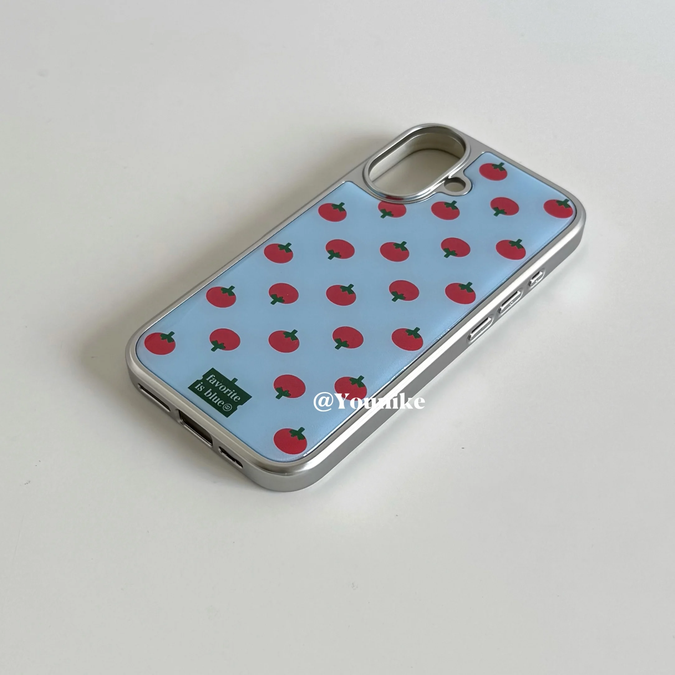 Korean Full Screen Totatoes Summer Blue Phone Case - Y2K Inspired Cover