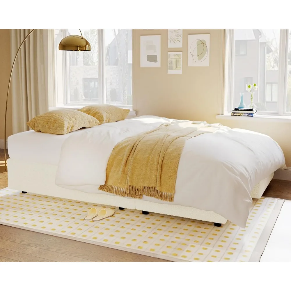 Sleeper Sofa, Sofa Bed- 2 in 1 Pull Out Couch Bed with Storage Chaise for Living Room, White Sherpa Couch Children's Sofas 3