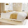 Sleeper Sofa, Sofa Bed- 2 in 1 Pull Out Couch Bed with Storage Chaise for Living Room, White Sherpa Couch Children's Sofas 3