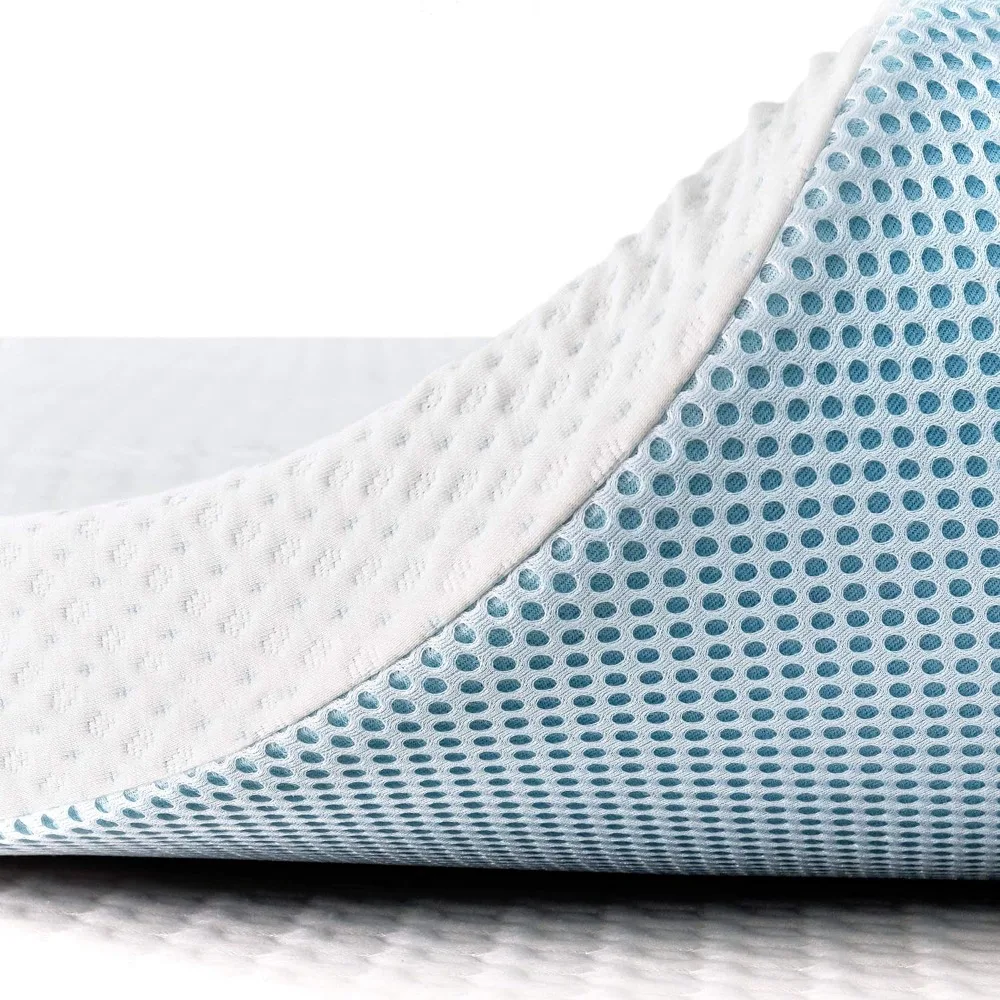 Gel-Infused Memory Foam Mattress Topper – Cooling Bed Topper Pad